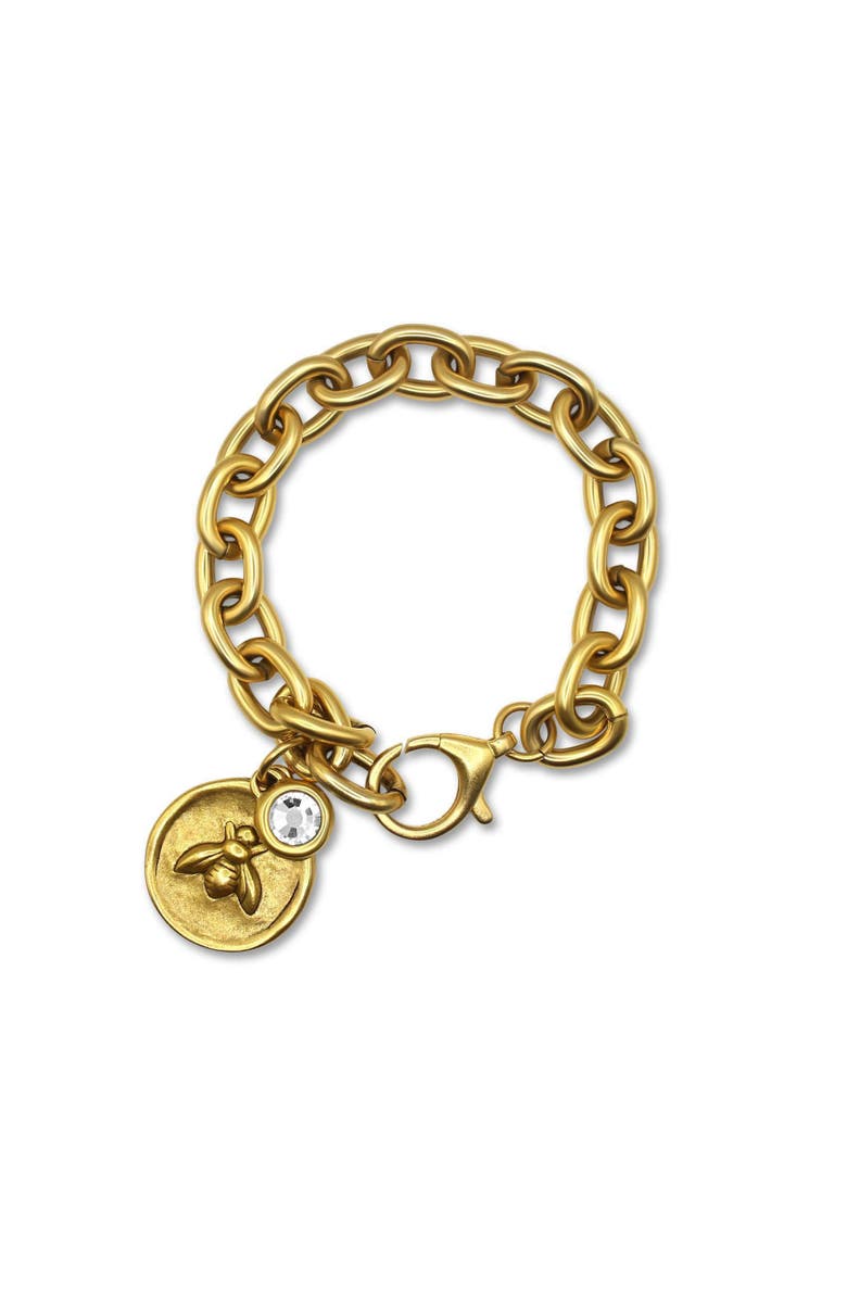 Bowood Lane Brea Bracelet with CZ, Main, color, Gold