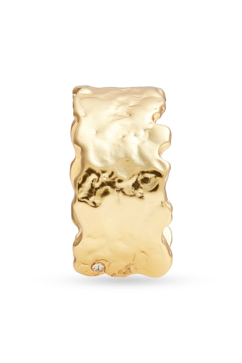 Molten Band Ring, Alternate, color, GOLD