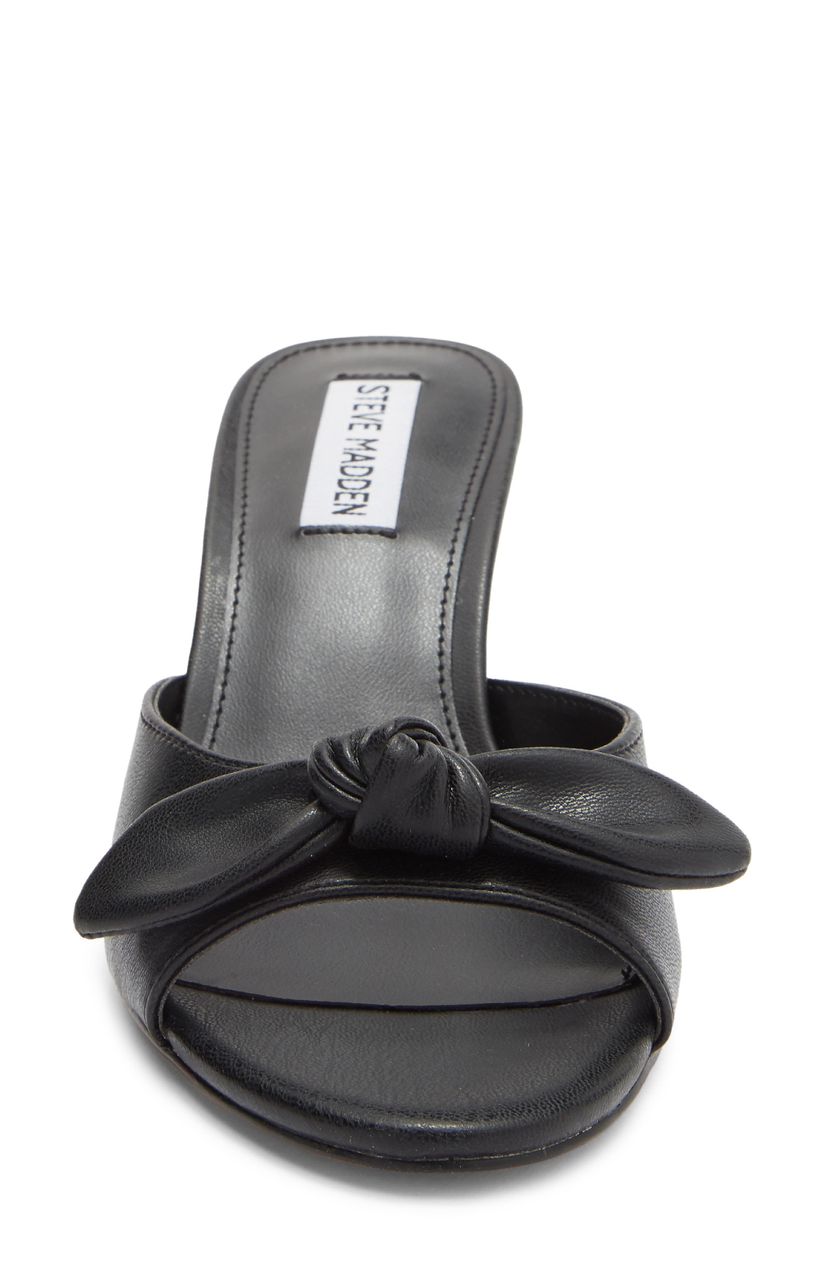 Steve Madden Rozee Knot Sandal, Alternate, color, Black