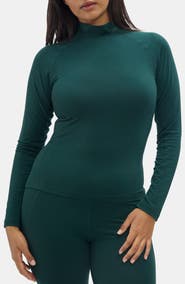 Halfdays Clare Mock Neck Base Layer Top