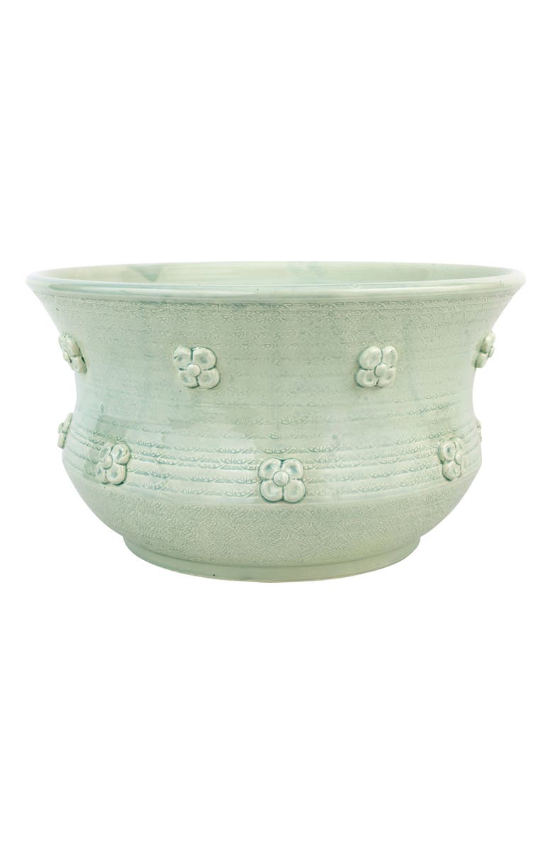 VIETRI Giardino di Fiori Celadon Round Planter, Main, color, Green