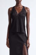 Balmain Lace Trim V-Neck Sweater Tank