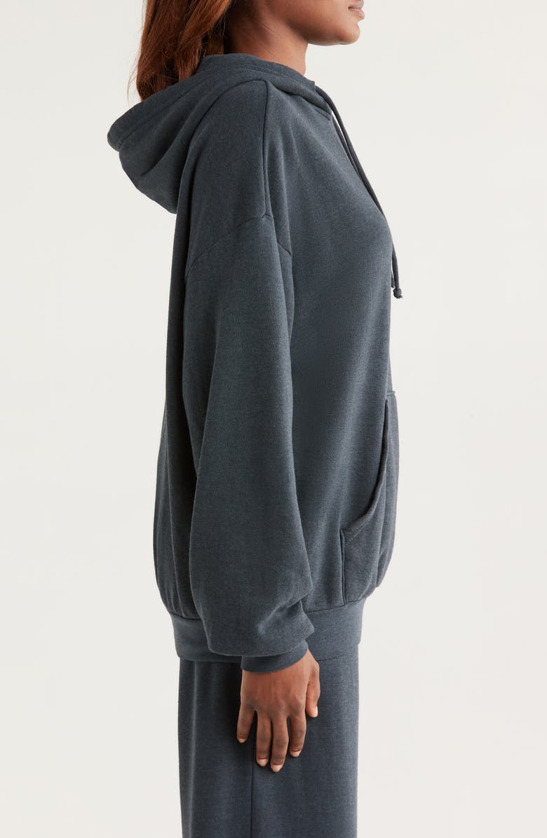 Aviator Nation Sunset Patch Hoodie, Alternate, color, Charcoal