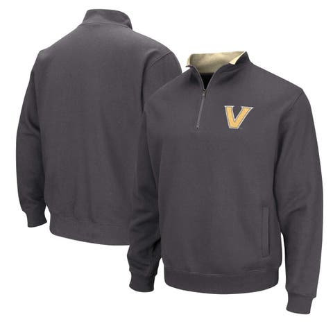 Men's Colosseum Charcoal Vanderbilt Commodores Tortugas Quarter-Zip Jacket