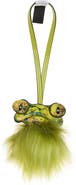 DIESEL® Frog Faux Leather & Faux Fur Bag Charm