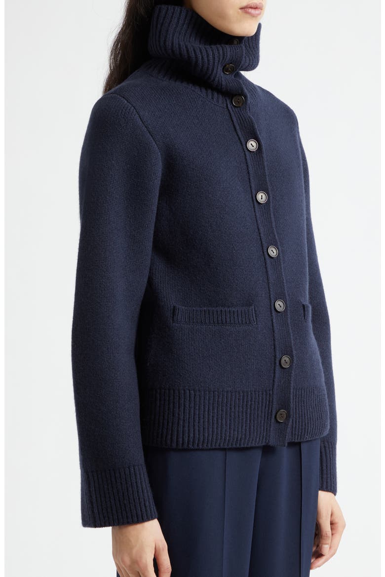 Vince Double Face Wool Blend Turtleneck Cardigan (Women) | Nordstrom