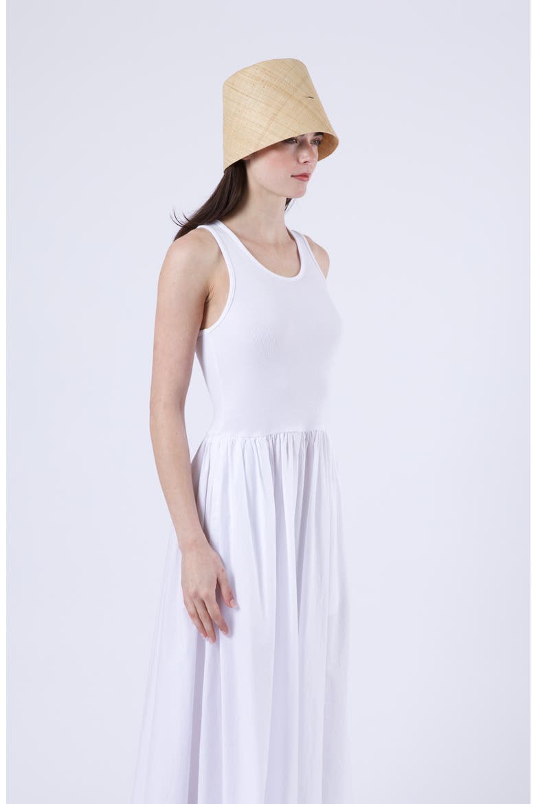 Ella Raffia Packable UPF 50+ Bucket Hat, Alternate, color, NATURAL