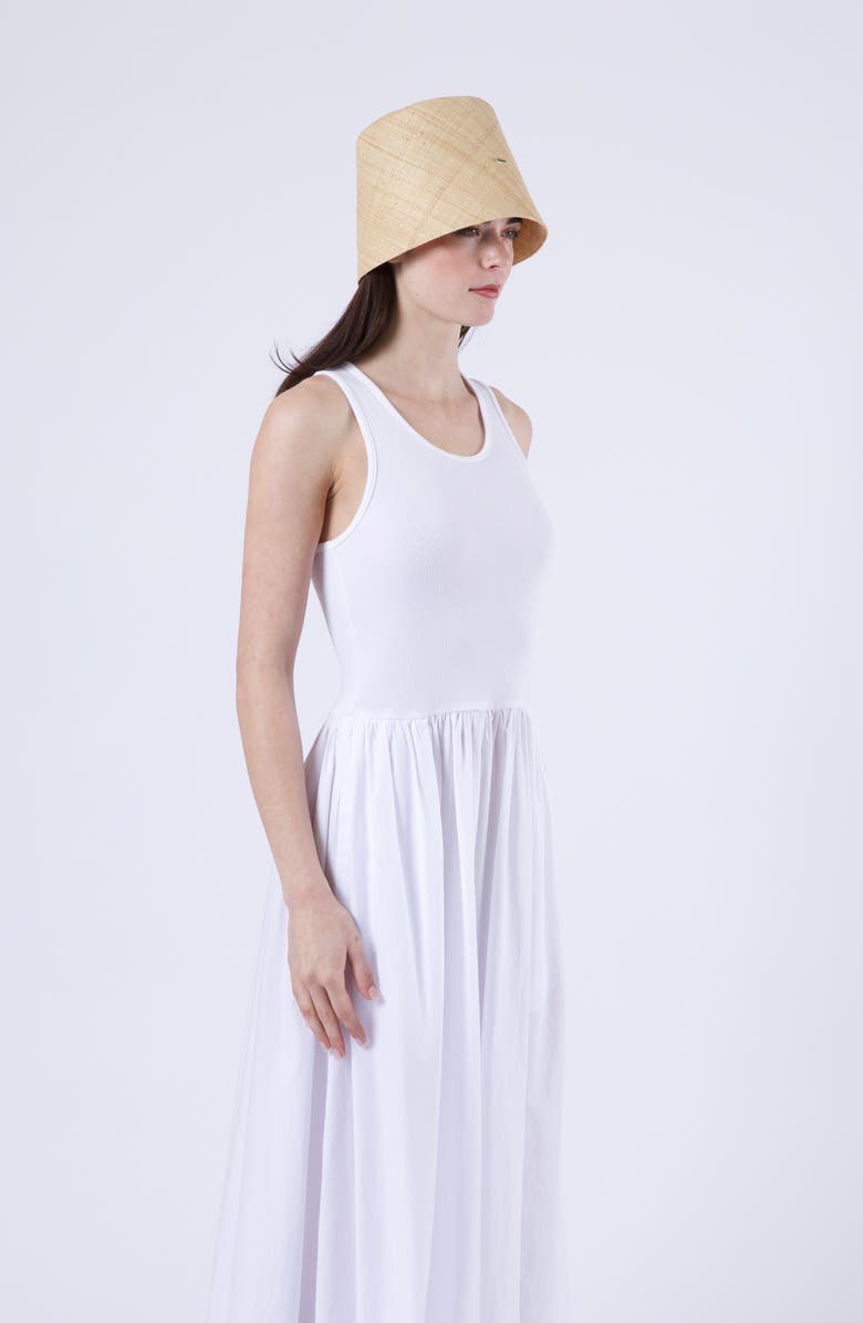 Eugenia Kim Ella Raffia Packable UPF 50+ Bucket Hat, Alternate, color, Natural