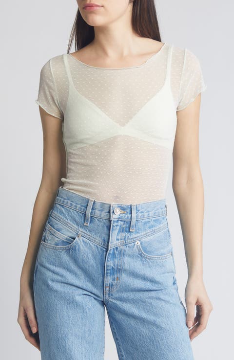 On the Dot Mesh Baby Tee