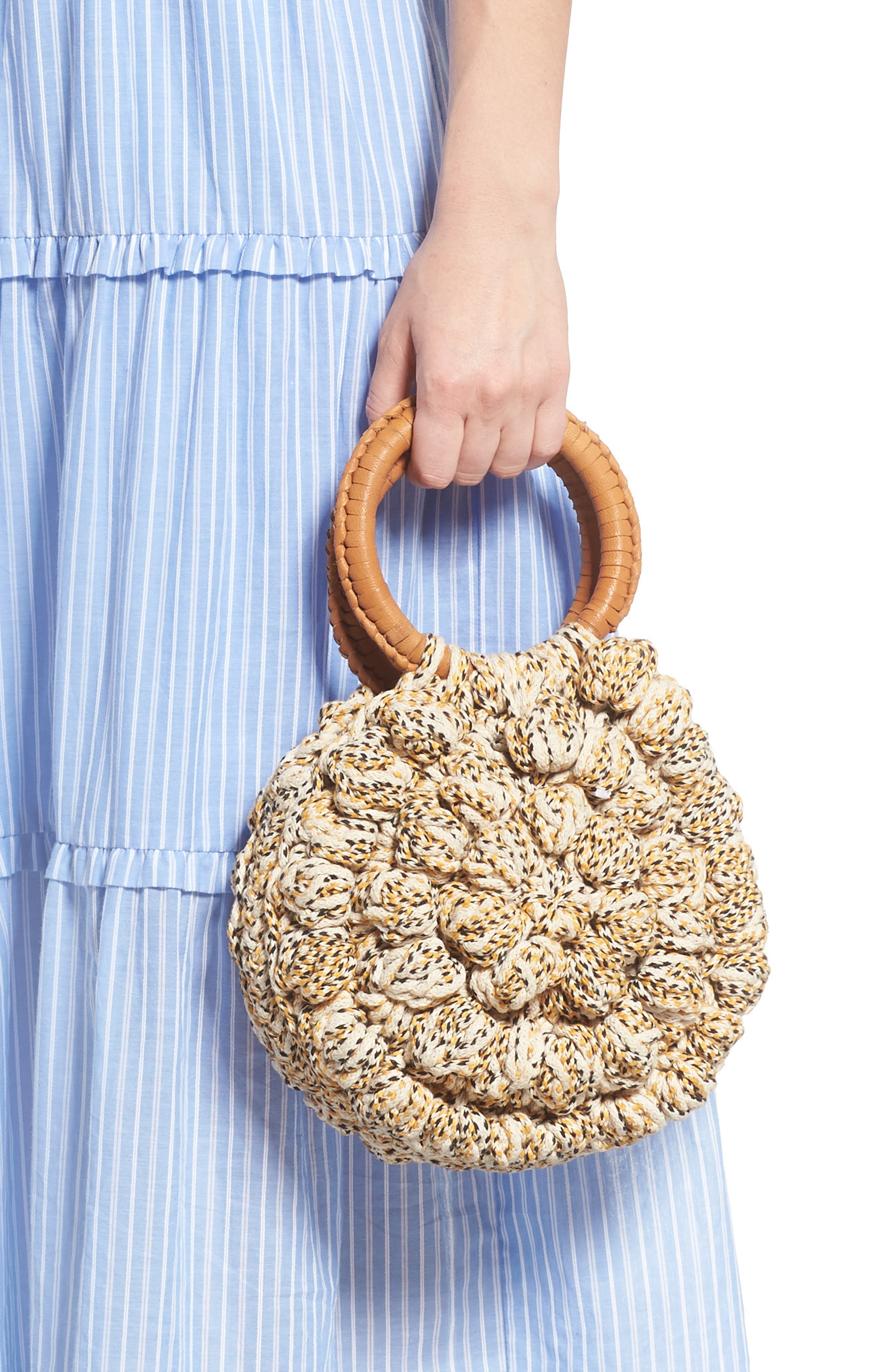 Ulla Johnson Lia Crochet Tote, Alternate, color, 