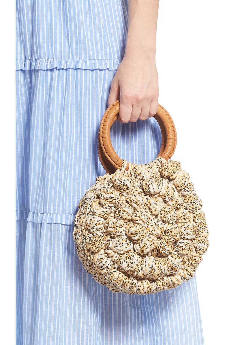 Ulla Johnson Lia Crochet Tote, Alternate, color,