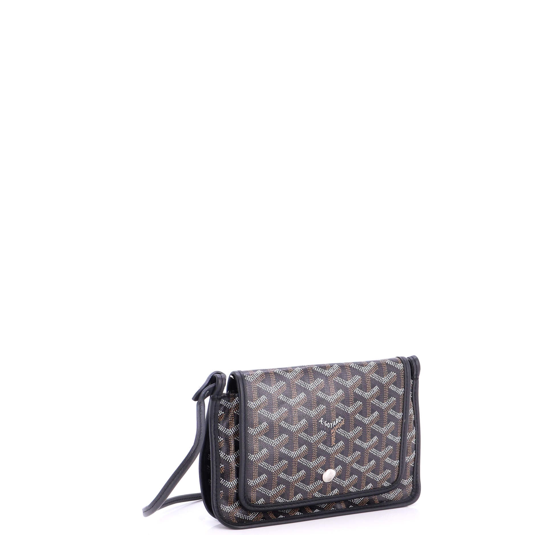 Plumet Clutch Wallet Coated Canvas, Alternate, color, Black