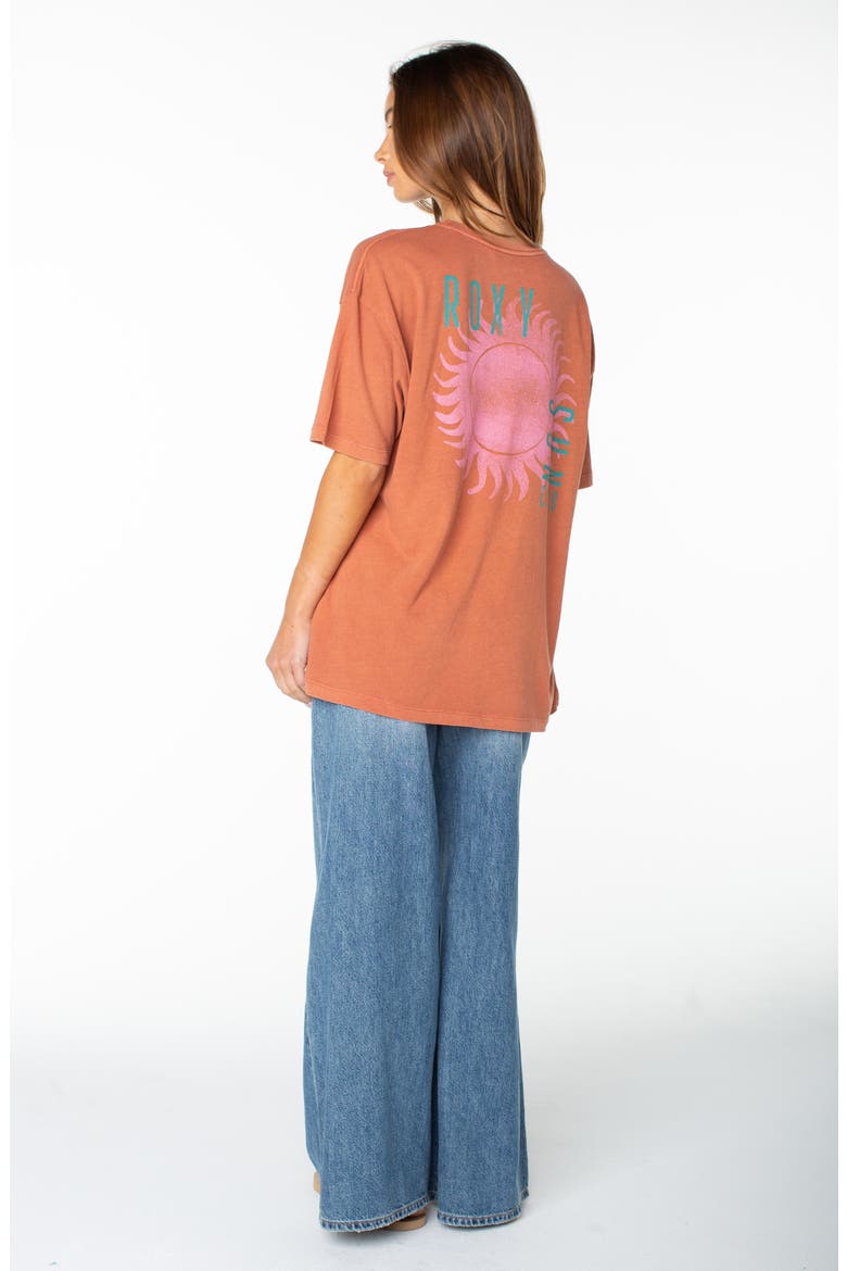 Sun Club Graphic T-Shirt, Alternate, color, CHUTNEY