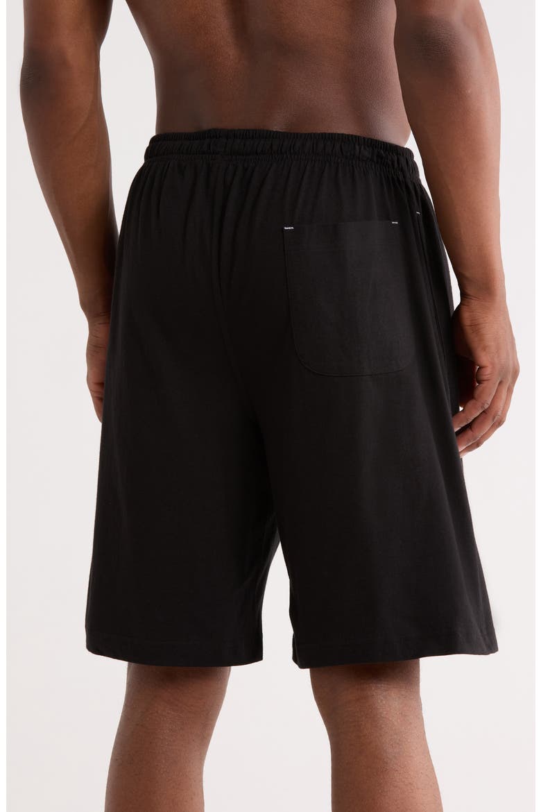 Cotton Lounge Shorts, Alternate, color, BLACK