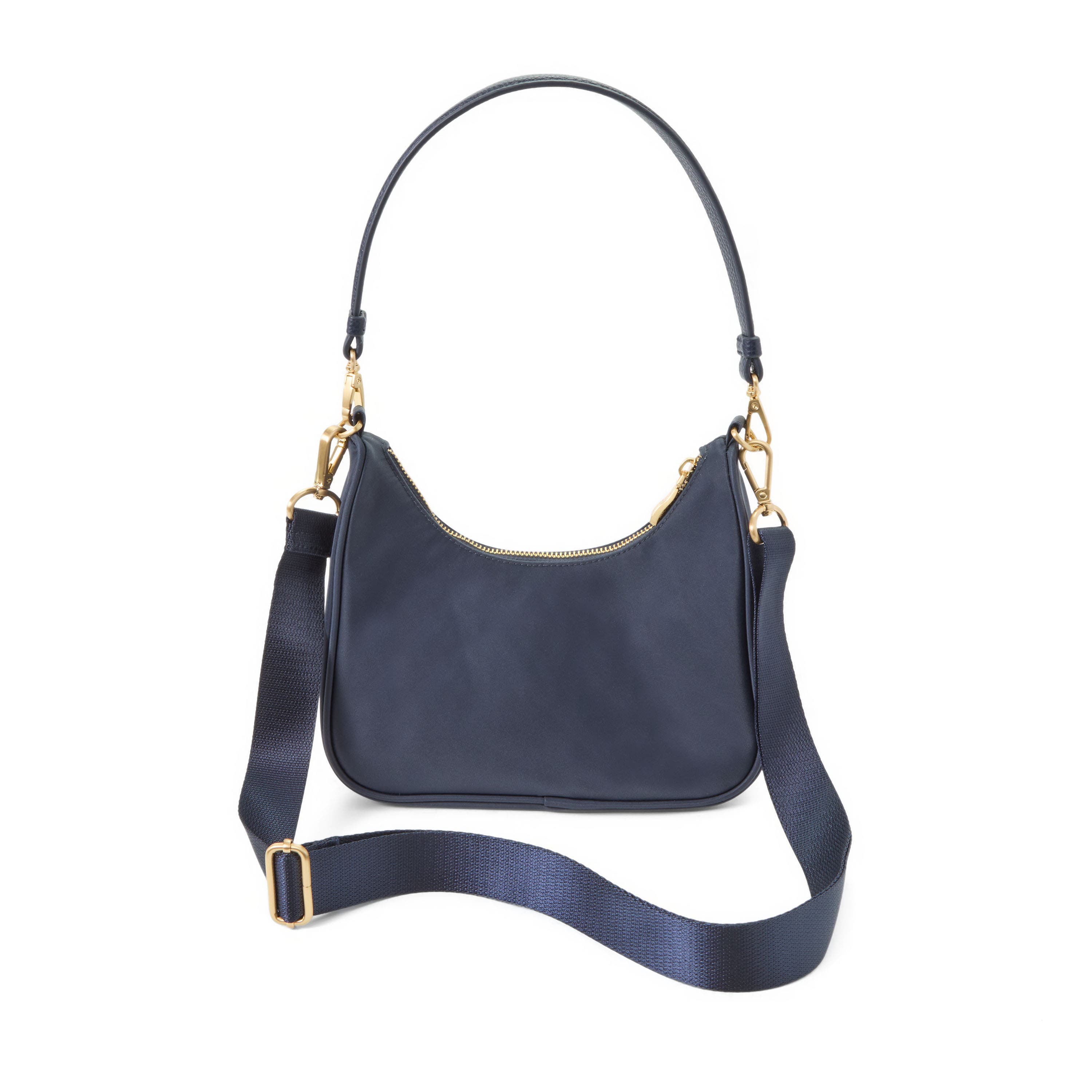 Varick Street Shoulder Bag, Alternate, color, French Navy With Gold Hardware