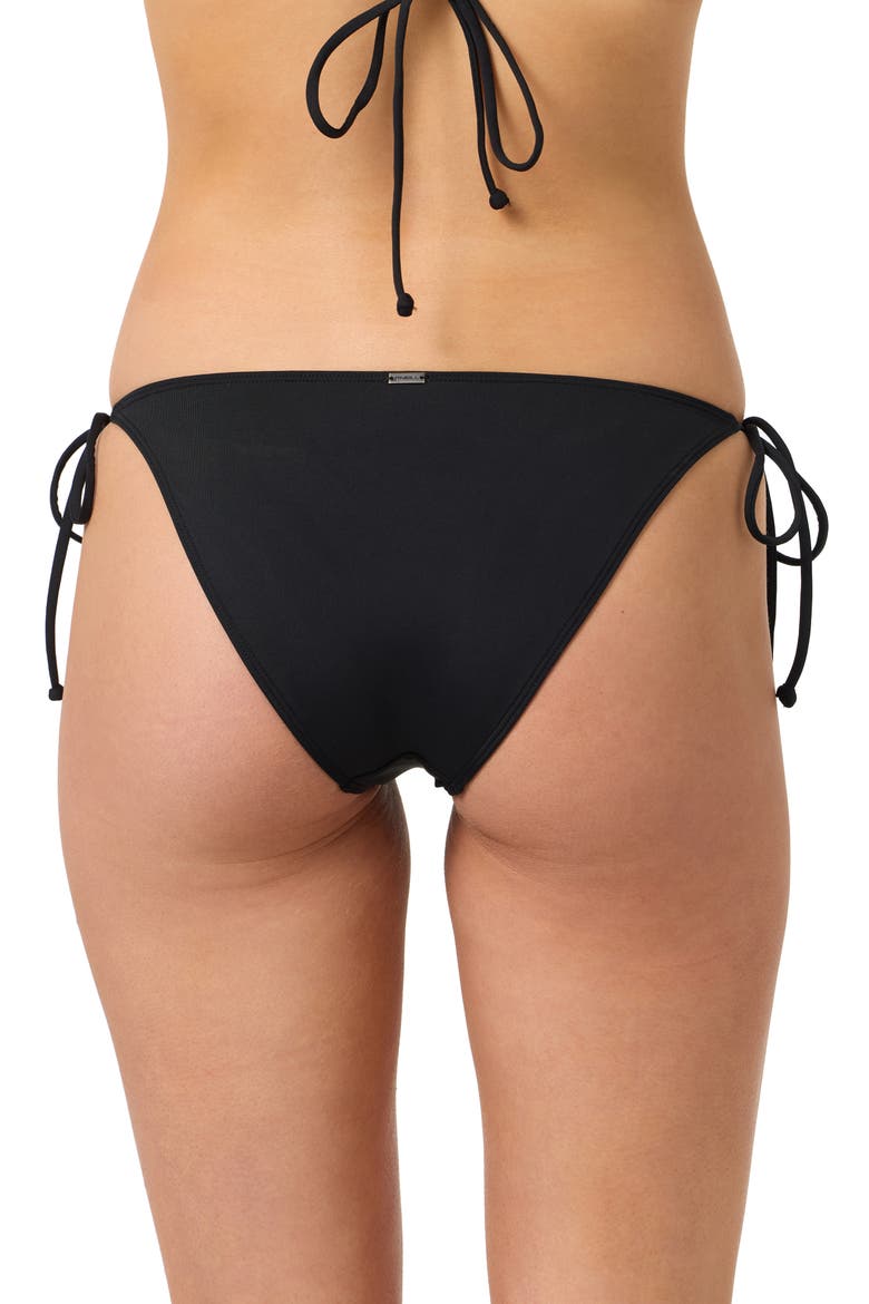 Maracas Side Tie Bikini Bottoms, Alternate, color, BLACK