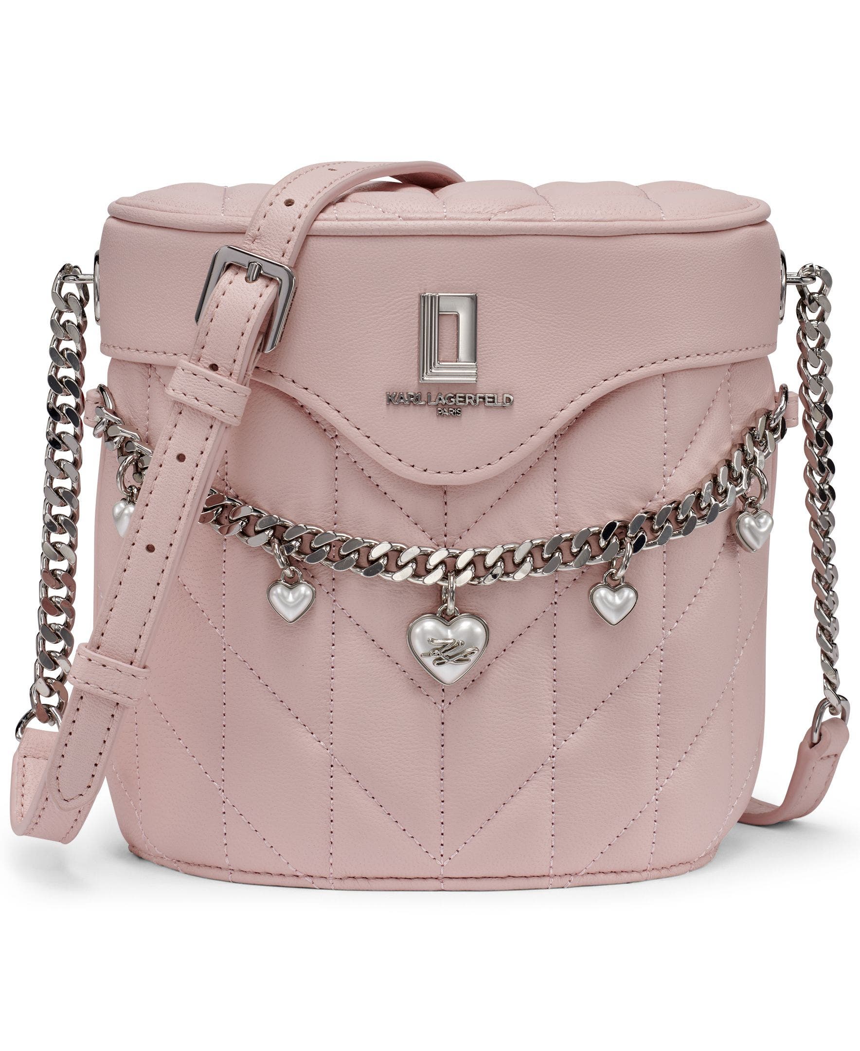KARL LAGERFELD PARIS Lafayette Crossbody, Main, color, Lotus