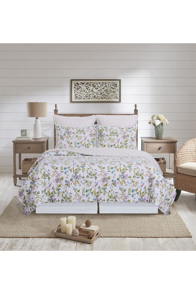 Carley Quilt Set Bedding Collection, Alternate, color, Green