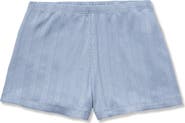 Petite Plume Pima Cotton Pointelle Shorts