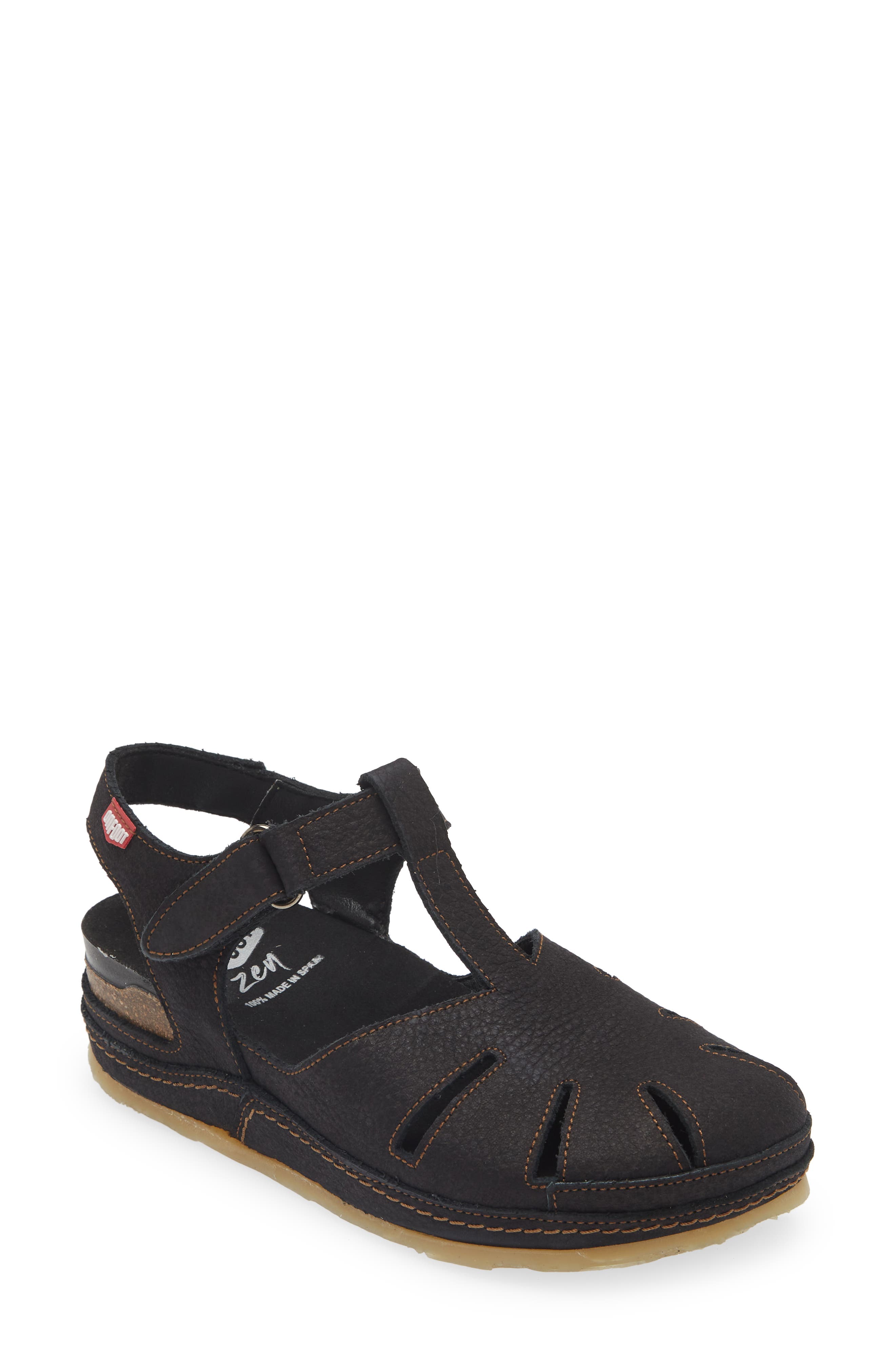 On Foot 241 Detroit Sandal, Main, color, Black