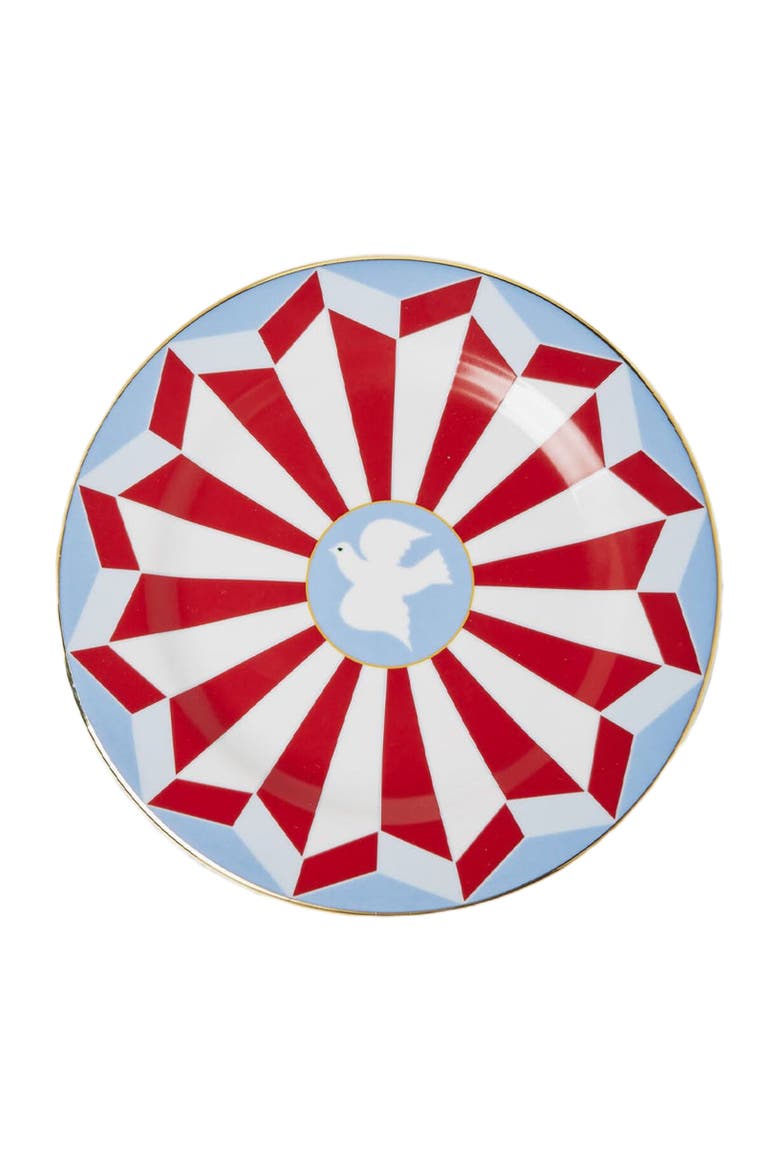 Dessert Plates Set Of 2 Roman Dove Vino Red, Alternate, color, Roman Dove Vino Red