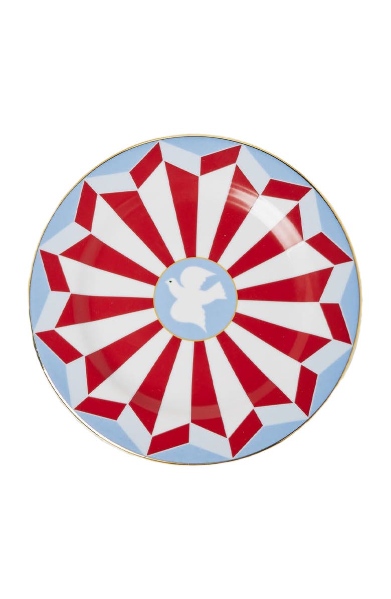 La DoubleJ Dessert Plates Set Of 2 Roman Dove Vino Red, Alternate, color, Roman Dove Vino Red