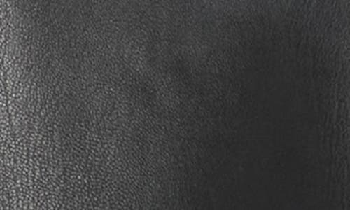 Max Studio Faux Leather Top In Black
