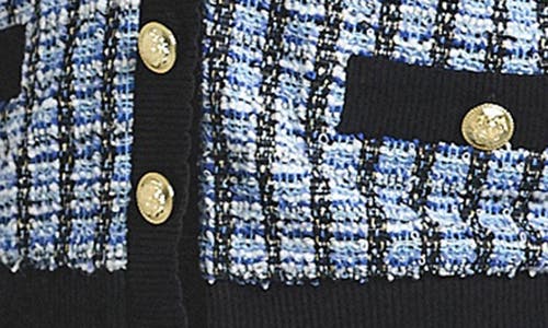 Derek Lam 10 Crosby Metallic Tweed Knit Cardigan In Multi