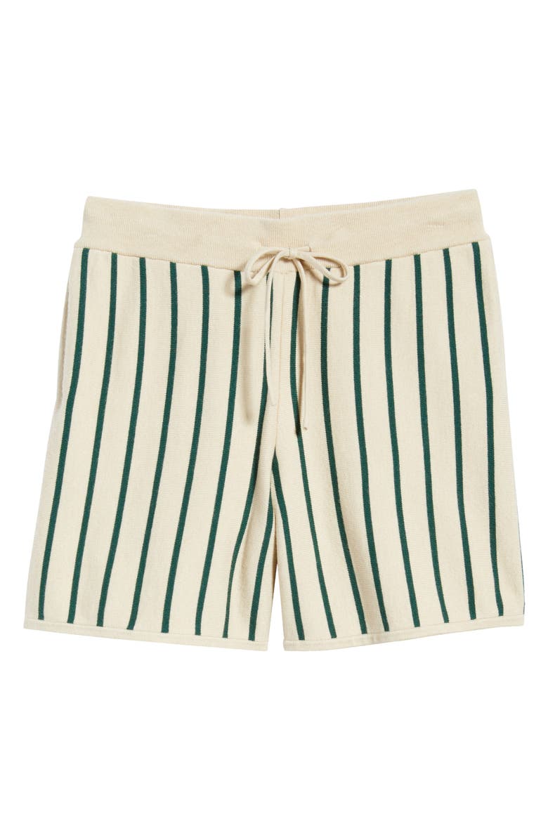 MAVRANS Emerald Stripe Knit Shorts, Main, color,