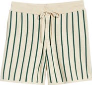 MAVRANS Emerald Stripe Knit Shorts