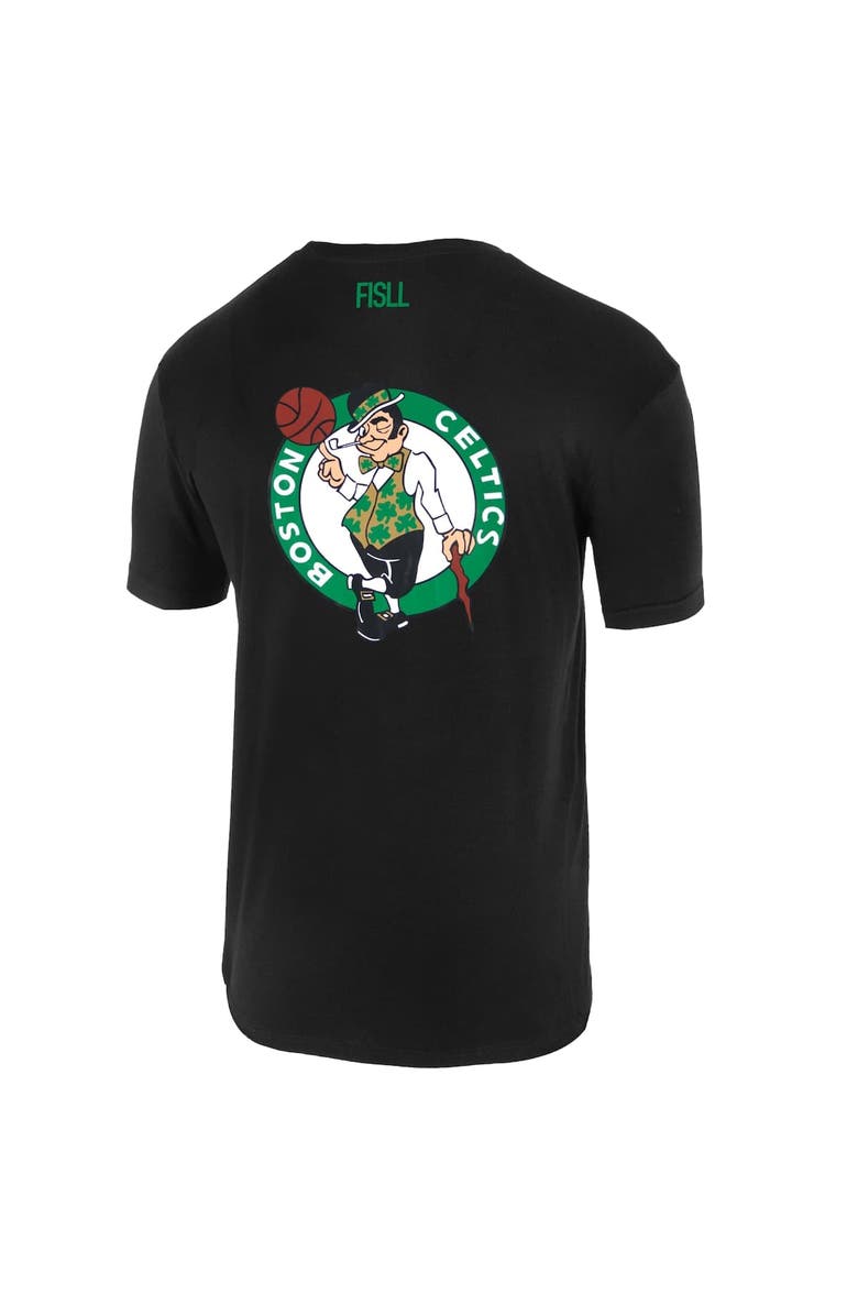 FISLL Unisex FISLL  Black Boston Celtics Oversize Logo T-Shirt, Alternate, color, Black