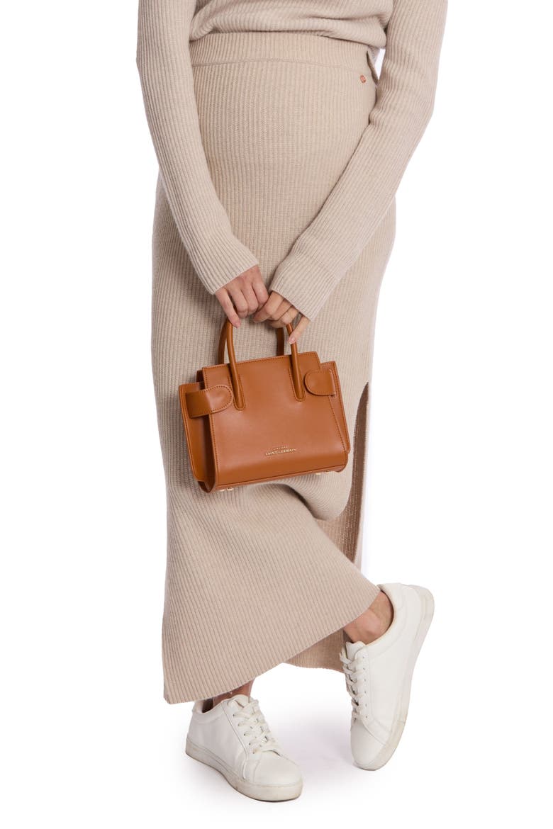 Monica Rib Wool Blend Maternity Skirt, Alternate, color, BEIGE