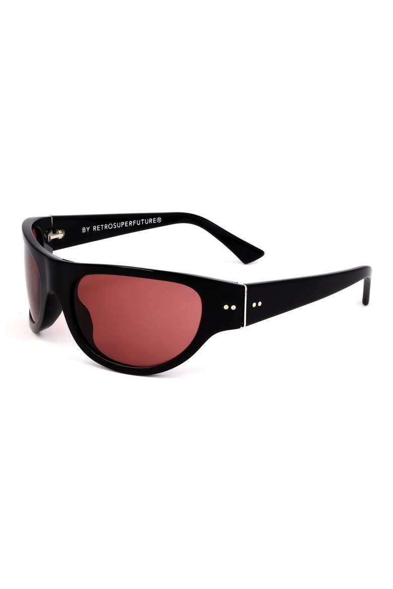 58mm Special Round Sunglasses, Alternate, color, RED