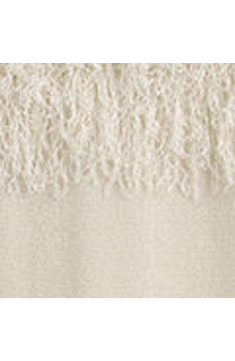 COS Fringed Knitted Column Dress, Alternate, color, White