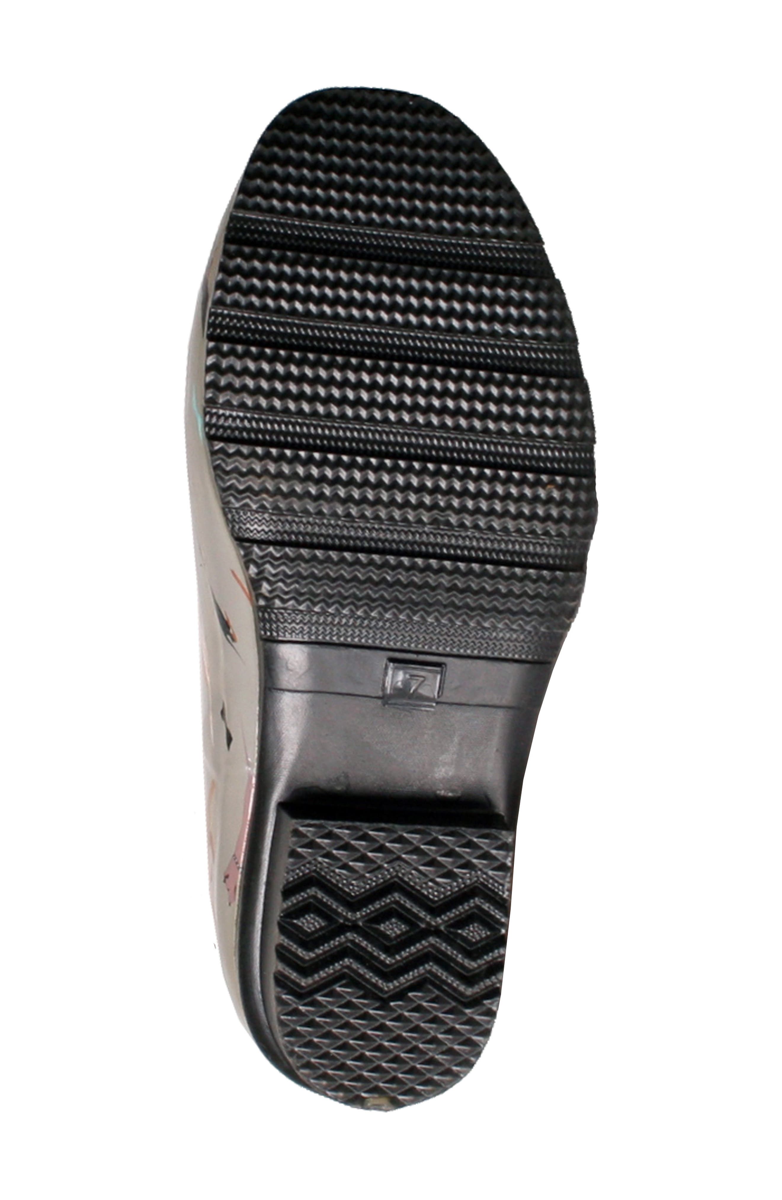 Nomad Droplet Patterned Waterproof Rain Boot, Alternate, color, Grey Dogs