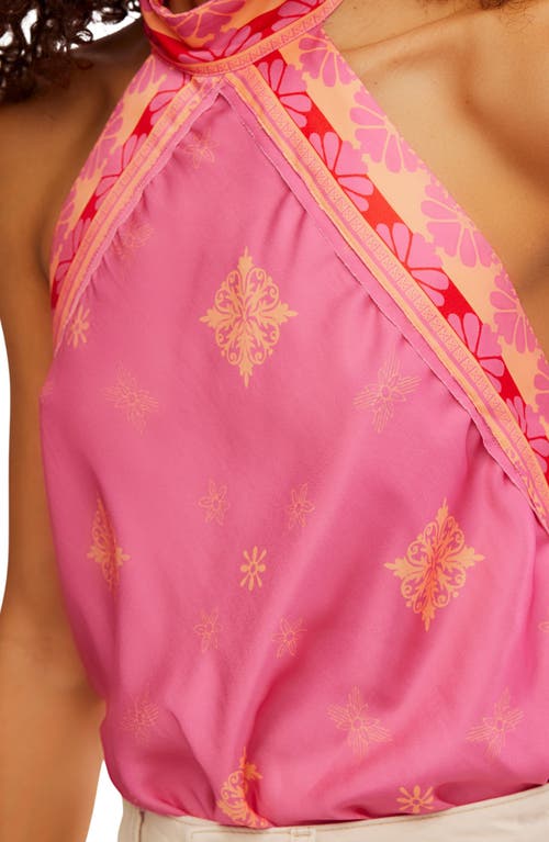 Free People 1 Thing Halter Neck Bodysuit In Pink