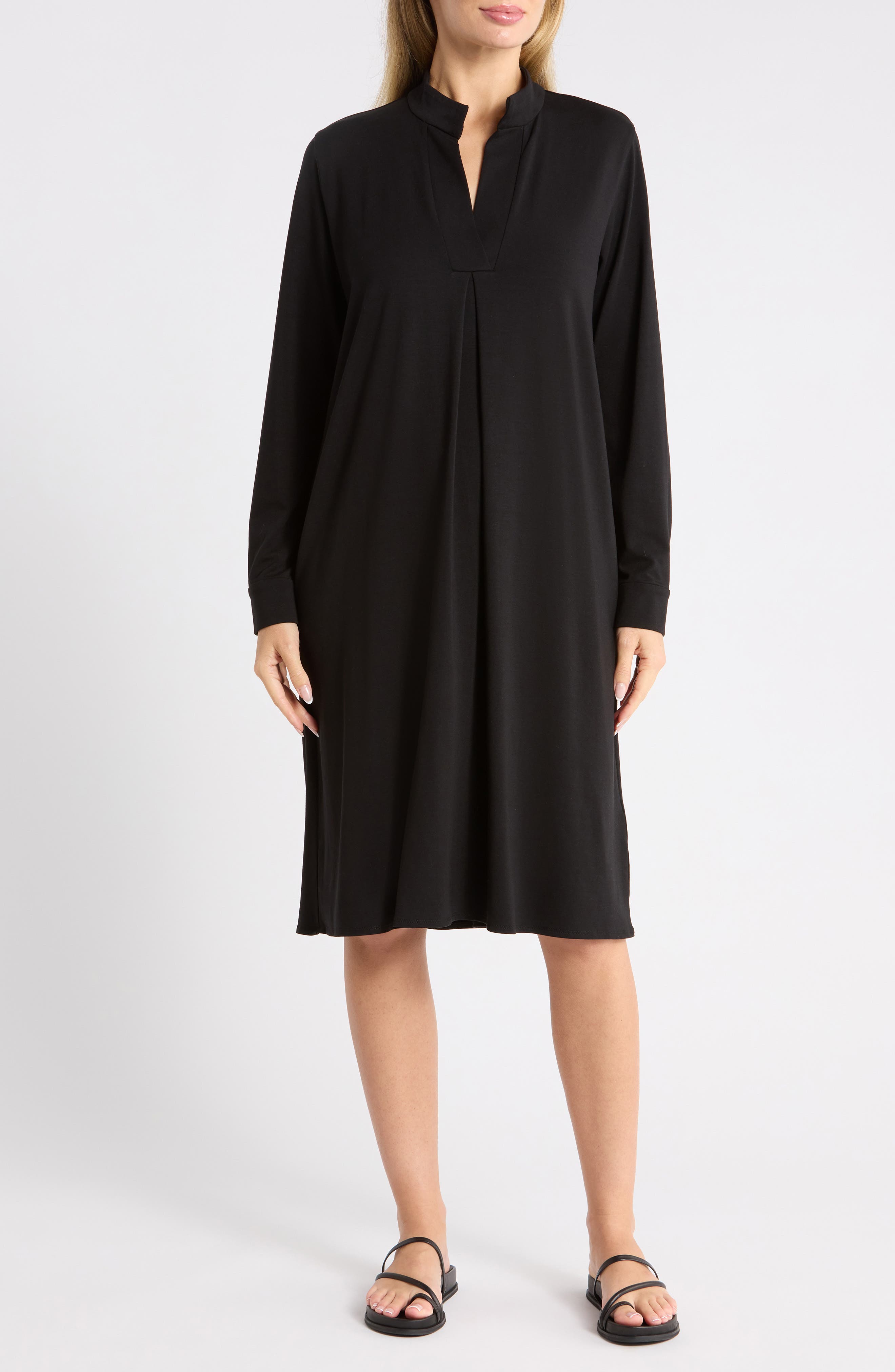 Long Sleeve Shift Dress