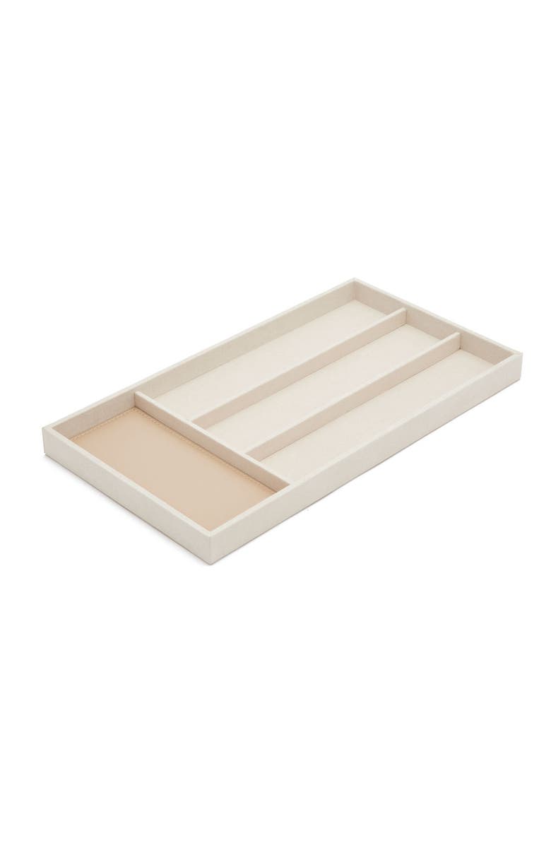 WOLF Vault 3 Piece Watch Strap Tray Insert, Alternate, color, Beige