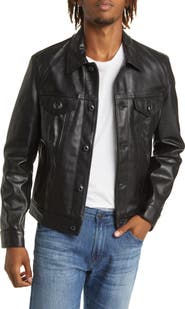 Schott NYC Naked Cowhide Trucker Jacket