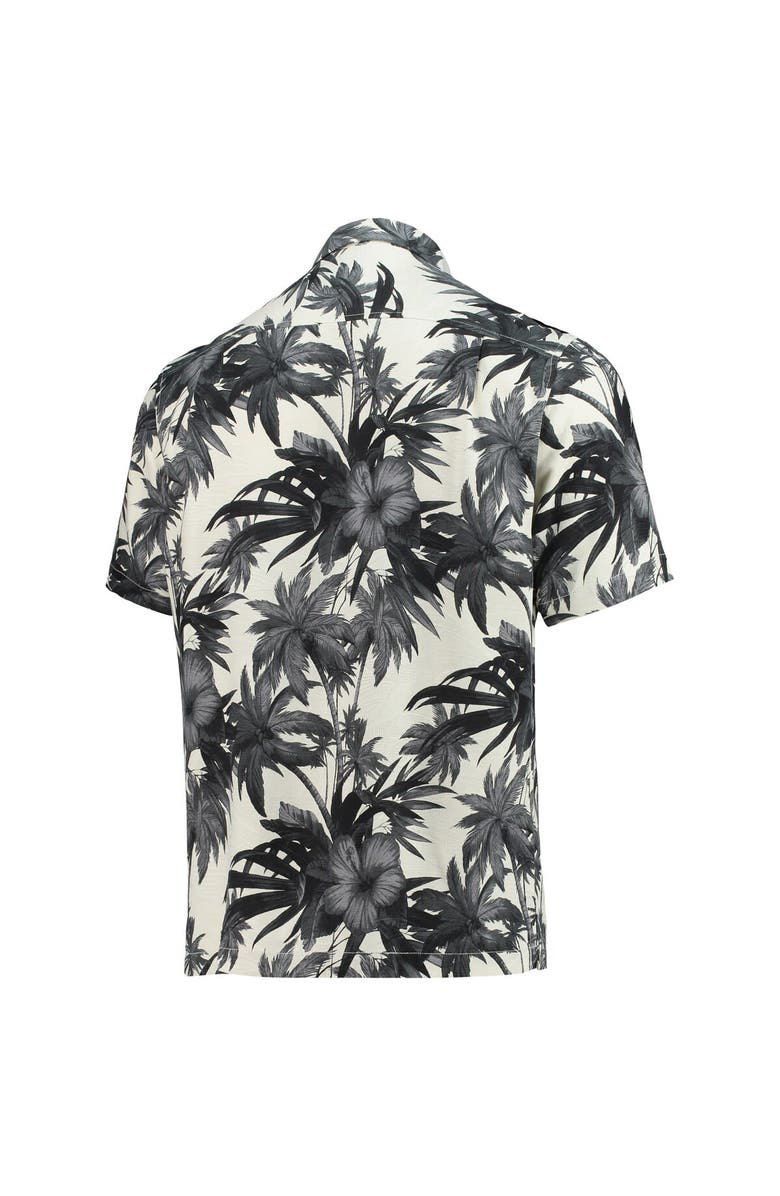 Tommy Bahama Men's Tommy Bahama Black/Gray Washington Commanders Sport Harbor Island Hibiscus Camp Button-Up Shirt, Alternate, color,