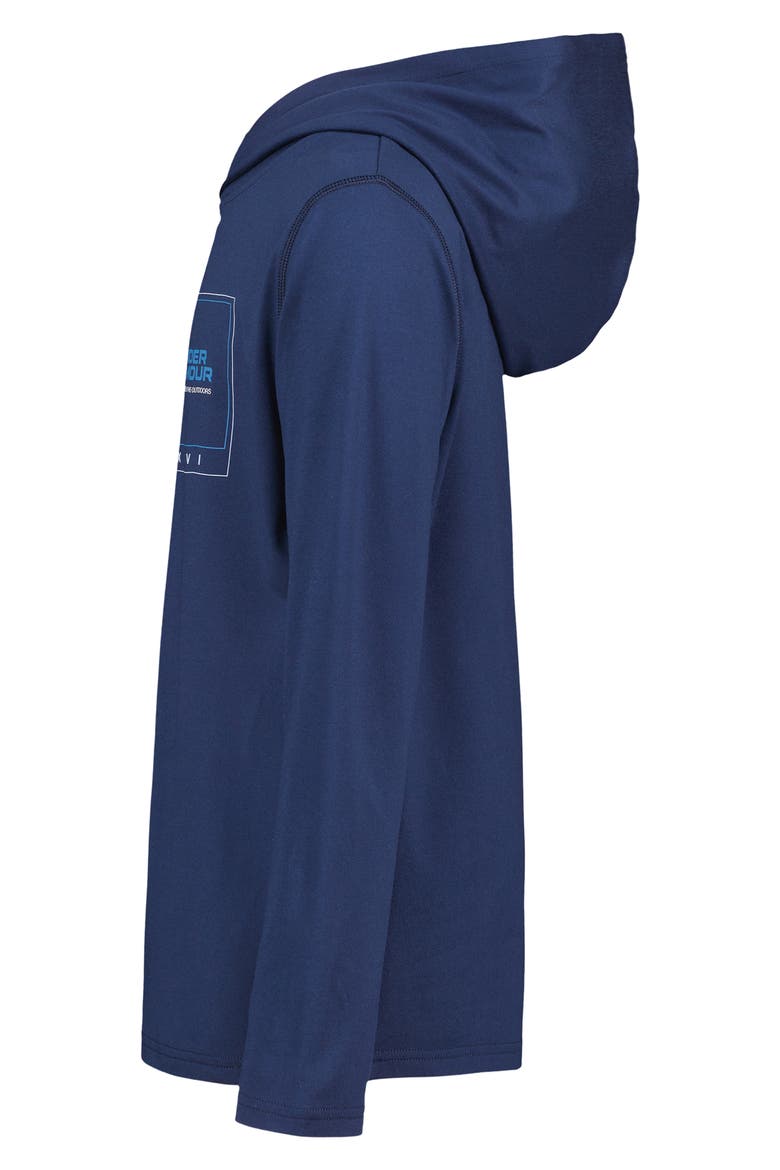 Kids' Latitude Box Graphic Hoodie, Alternate, color, BLACKOUT NAVY
