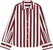 Madewell The Signature Cotton Poplin Y-Neck Shirt