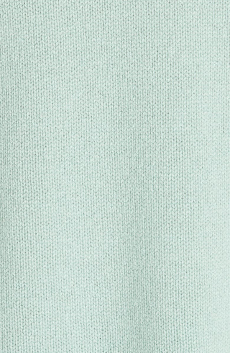 Valentino Curve Hem Crop Cashmere Sweater, Alternate, color, 