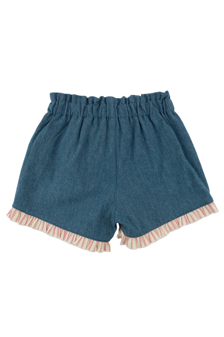 Denim Libby Ruffle Short, Alternate, color, Medium Wash