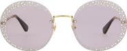 Gucci 61mm Round Sunglasses