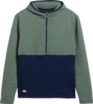 johnnie-O Werner Rib Colorblock Half Zip Hoodie