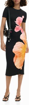 Desigual Floral Midi Dress