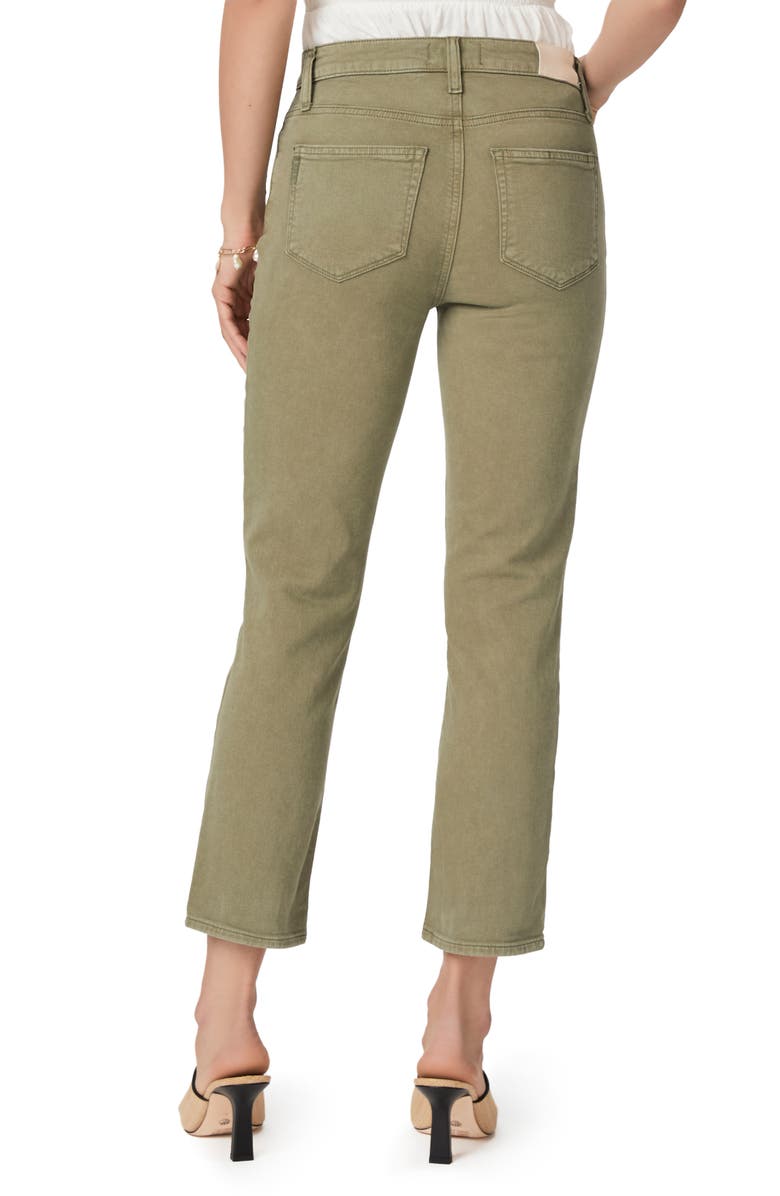 PAIGE Cindy Crop Straight Leg Jeans, Alternate, color, Vintage Mossy Green