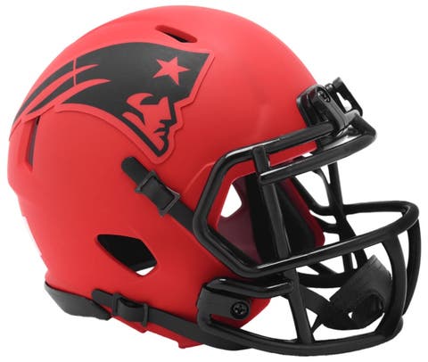 New England Patriots RAVE Riddell Speed Mini NFL Football Helmet