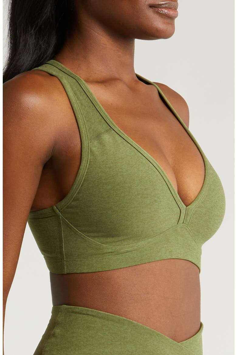 Lift Your Spirits Sports Bra, Alternate, color, MOSS GREEN HEATHER
